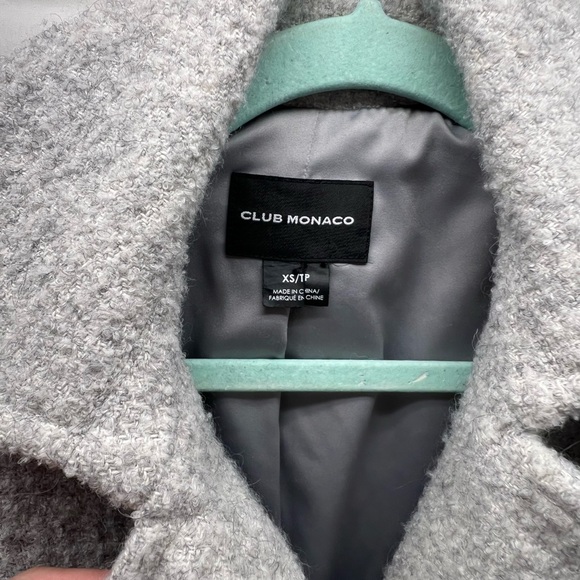 Club Monaco Wool tailored blend fur coat -thick, fancy winter coat XS - Picture 5 of 13